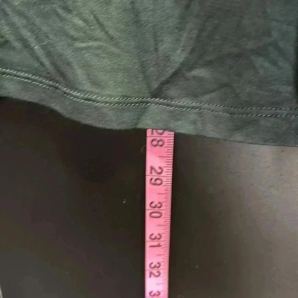 Pointelle Lace Overlay, scoop neck, lined, ruffle cuffs,top - Picture 8 of 12